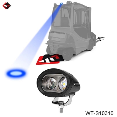 แสงจุดสีฟ้า 10W LED แสงจุดสีฟ้า 10V - 80V