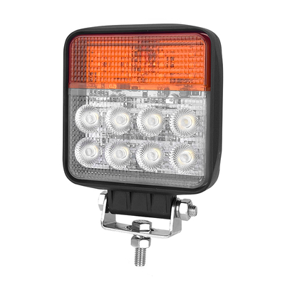 ไฟทำงาน LED กันน้ำ 12V 24V DC 24W แบบสปอตไลท์ พร้อมไฟเลี้ยว และดีไซน์ทนทาน