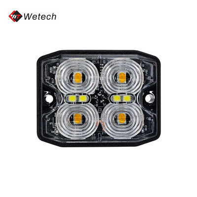 ไฟสตรอบสีเหลือง LED ที่กําหนดเอง 12W ไฟสตรอบฉุกเฉินสําหรับรถบรรทุก