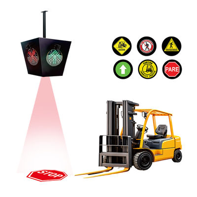 AI Smart Forklift แสงเขตแดงด้วย 100-220v AC และโครงสร้างสแตนเลสอลูมิเนียมเพื่อความปลอดภัยของคลังสินค้า