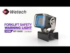 ไฟนิรภัยสีฟ้าสำหรับรถยก WT-10460, ไฟ 60W, ไฟสำหรับรถยก, ปรับแต่งได้