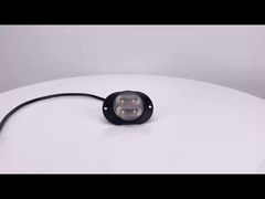 WT-TC10912-1 ไฟแฟลชไฟกระพริบ 12V 24V LED สีเหลืองอำพัน ไฟเตือนสำหรับรถบรรทุก สติกเกอร์ 3 เมตร