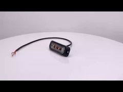 WT-TC10912-2 ไฟกระพริบด้านข้าง 12V - 24V ไฟเตือน LED แบบกระพริบ IP67 ไฟกระพริบสำหรับยานพาหนะ